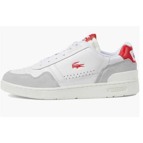 Lacoste Men's Sneaker T-Clip 223 5 SMA White/Red 8.5 M - Picture 3 of 6
